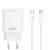 XO hálózati töltő CE25 PD 25W 1x USB-C, fehér + kábel USB-C - Lightning