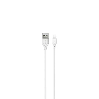 XO NB103 USB - microUSB, 2m, 2.1A, kábel, fehér