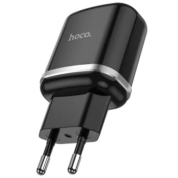 HOCO hálózati töltő USB A QC3.0 3A 18W N3, fekete