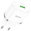 HOCO hálózati töltő USB A QC3.0 3A 18W N3, fehér