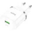 HOCO hálózati töltő USB A QC3.0 3A 18W N3, fehér