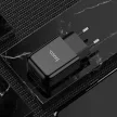 HOCO hálózati töltő USB A + kábel USB A to Type C 2.1A N2, fekete