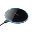 HOCO vezeték nélküli töltő with light 2A 15W CW6 Pro, fekete