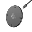 HOCO vezeték nélküli töltő with light 2A 15W CW6 Pro, fekete