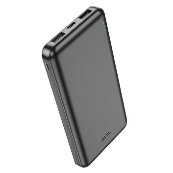 HOCO powerbank 10 000 mAh 2,1A J100, fekete