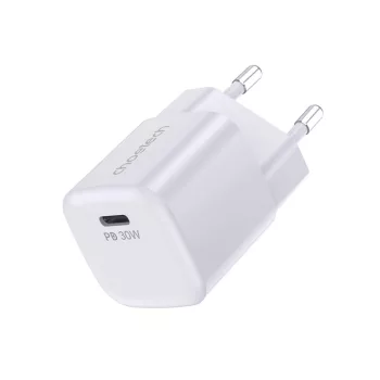 Choetech PD5007 USB-C PD 30W GaN hálózati töltő, fehér