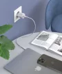 Choetech PD5007 USB-C PD 30W GaN hálózati töltő, fehér