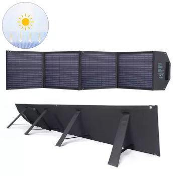   Choetech SC009-V2 solar foldable charger 100W USB-C / 2x USB-A PD QC, fekete