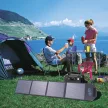 Choetech SC009-V2 solar foldable charger 100W USB-C / 2x USB-A PD QC, fekete