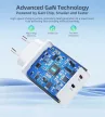 Choetech PD6013 2x USB-C PD 65W GaN hálózati töltő, fehér