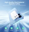 Choetech PD6013 2x USB-C PD 65W GaN hálózati töltő, fehér