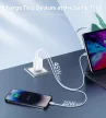 Choetech PD6013 2x USB-C PD 65W GaN hálózati töltő, fehér