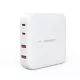 Choetech PD8008 100W GaN hálózati gyorstöltő 2x USB-A / 2x USB-C, fehér