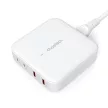 Choetech PD8008 100W GaN hálózati gyorstöltő 2x USB-A / 2x USB-C, fehér