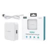 Choetech PD8008 100W GaN hálózati gyorstöltő 2x USB-A / 2x USB-C, fehér