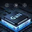 Choetech PD8008 100W GaN hálózati gyorstöltő 2x USB-A / 2x USB-C, fehér