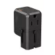 Choetech PD6038 USB-C USB-A PD 20W utazó hálózati töltő adapter USA EU UK AU, fekete