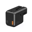 Choetech PD6038 USB-C USB-A PD 20W utazó hálózati töltő adapter USA EU UK AU, fekete