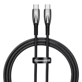  Baseus USB-C - USB-C PD 100W, 5A 480 Mb/s CADH000701, 1m, kábel, fekete