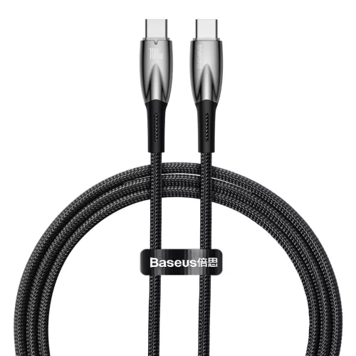 Baseus USB-C - USB-C PD 100W, 5A 480 Mb/s CADH000701, 1m, kábel, fekete
