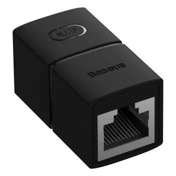   Baseus AirJoy sorozat RJ-45 Ethernet kábelcsatlakozó 1 db, adapter, fekete