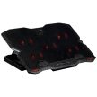 XTRIKE ME Laptop Cooling Pad with Built-in Phone Holder FN-813 tok, fekete