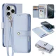 Dux Ducis Lawa Leather Case iPhone 16 Pro Max Detachable Magnetic Wallet tok, kék