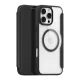 Dux Ducis Skin X Pro iPhone 16 Pro Case with MagSafe and Flip Cover - tok, fekete