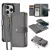Dux Ducis Lawa iPhone 16 Pro Leather Case Detachable Magnetic Wallet tok, szürke
