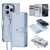 Dux Ducis Lawa iPhone 16 Pro Leather Case Detachable Magnetic Wallet tok, kék