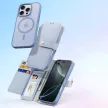 Dux Ducis Lawa iPhone 16 Pro Leather Case Detachable Magnetic Wallet tok, kék