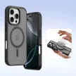 Dux Ducis Lawa Leather Case iPhone 16 Pro Max tok, fekete