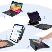 DUX DUCIS tok DK összecsukható vezeték nélküli billentyűzettel iPad Pro 11 (2024), fekete