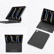 Dux Ducis Keyboard (MK Series) Case tok, kéktooth Keyboard iPad Pro 11" 2024 tok, fekete