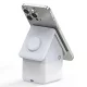 Duzzona W20 15W 4in1 indukciós töltő iPhone/AirPods/Apple Watch éjszakai lámpával, fehér