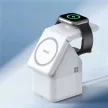 Duzzona W20 15W 4in1 indukciós töltő iPhone/AirPods/Apple Watch éjszakai lámpával, fehér