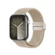 DUX DUCIS óraszíj MIXTURE PRO rugalmas fonott óraszíj Apple Watch 42/44/45/49 mm, bézs