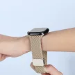DUX DUCIS óraszíj MIXTURE PRO rugalmas fonott óraszíj Apple Watch 42/44/45/49 mm, bézs