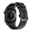 DUX DUCIS óraszíj YA valódi bőr Apple Watch 38/40/41 mm, fekete