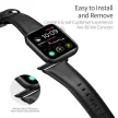 DUX DUCIS óraszíj YA valódi bőr Apple Watch 38/40/41 mm, fekete