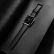 DUX DUCIS óraszíj YA valódi bőr Apple Watch 38/40/41 mm, fekete