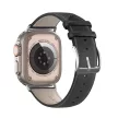 DUX DUCIS óraszíj YS valódi bőr Apple Watch 38/40/41 mm, fekete