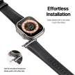 DUX DUCIS óraszíj YS valódi bőr Apple Watch 38/40/41 mm, fekete