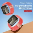 DUX DUCIS óraszíj MIXTURE PRO stretchable braided Apple Watch 38/ 40/ 41 mm, guava