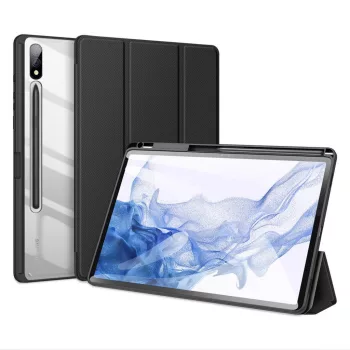   DUX DUCIS tok TOBY ceruza tárolóval SAMSUNG Tab S9 Plus, fekete
