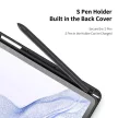 DUX DUCIS tok TOBY ceruza tárolóval SAMSUNG Tab S9 Plus, fekete