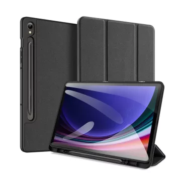   Dux Ducis Domo flip és smart sleep tok Samsung Galaxy Tab S9, fekete
