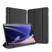 Dux Ducis Domo flip és smart sleep tok Samsung Galaxy Tab S9, fekete