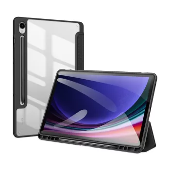 DUX DUCIS tok TOBY ceruza tárolóval SAMSUNG Tab S9, fekete