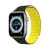 Dux Ducis Mágneses Apple Watch SE, 9, 8, 7, 6, 5, 4, 3, 2, 1 (41, 40, 38 mm) óraszíj (LD verzió), fekete, sárga
